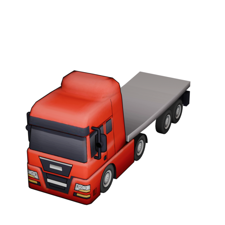 Modern Truck Flatbed