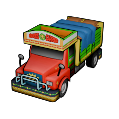 Indian Lorry With Goods