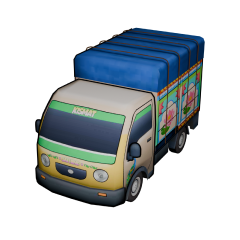 Luggage Van with Goods