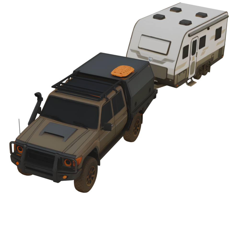 Ute with Caravan